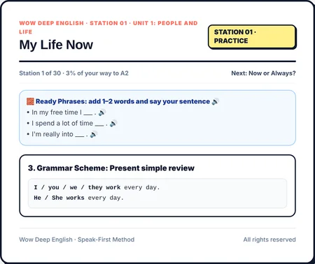Book 2: ready phrases and a grammar scheme