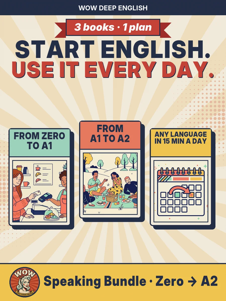 Speaking Bundle cover: three workbooks, start English and use it every day